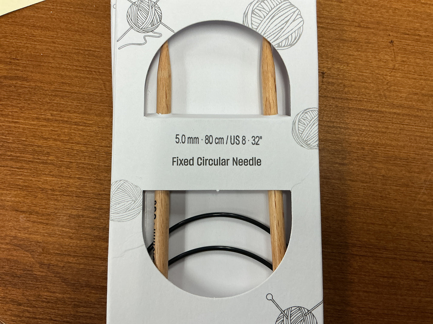 5.0mm, 80cm, US 8, 32” Fixed Circular Needle