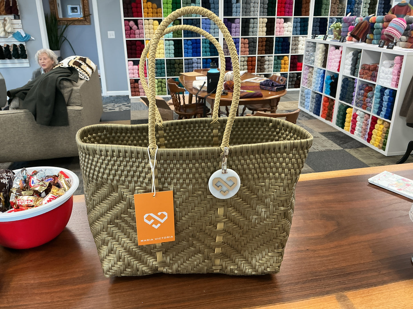 Glimmer Golden Tote Bag Small