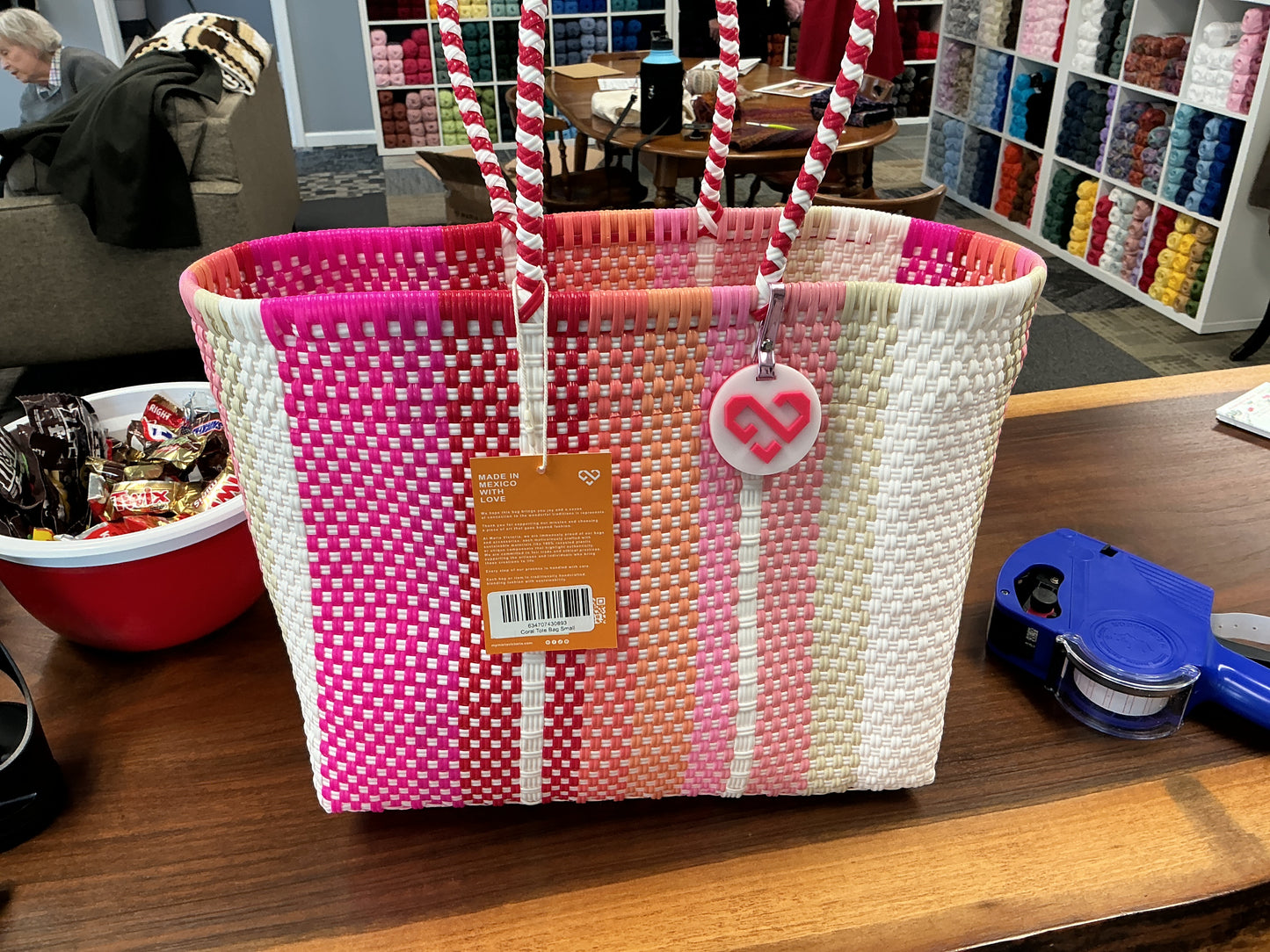 Coral Tote Bag Small