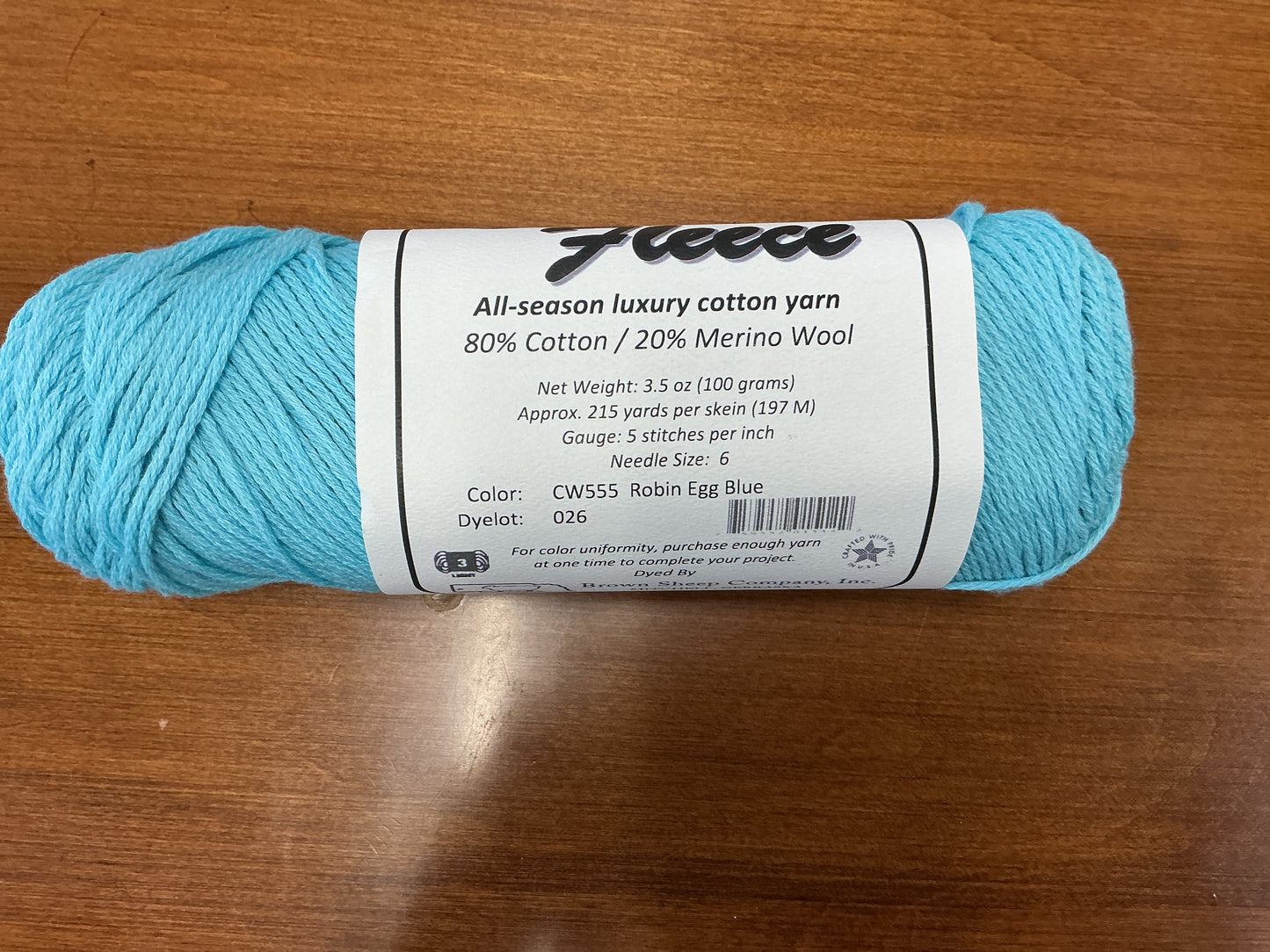 Cotton Fleece CW555 Robin Egg Blue