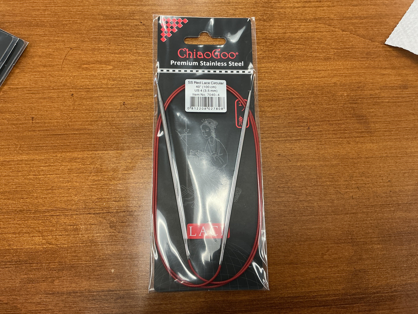 ChiaoGoo SS 40”, US 4, 3.5mm