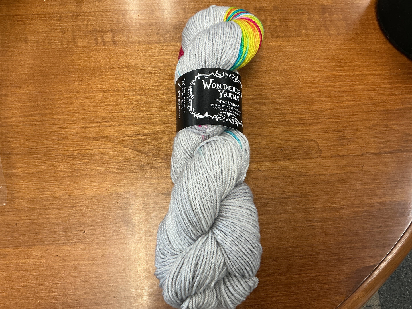 Wonderland Yarn Mad Hatter Color Burst: #4 Rainy-day Rainbow