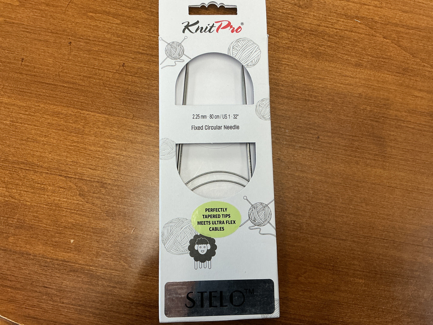KnitPro 2.25mm, 80cm/US 1, 32” Fixed Circular Needle Stelo