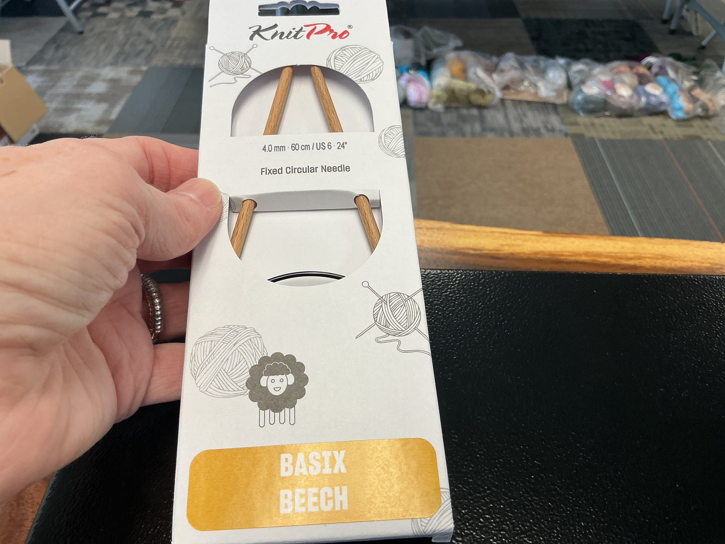 Basix Beech knit pro 4mm, 24”, US 6 circular needle