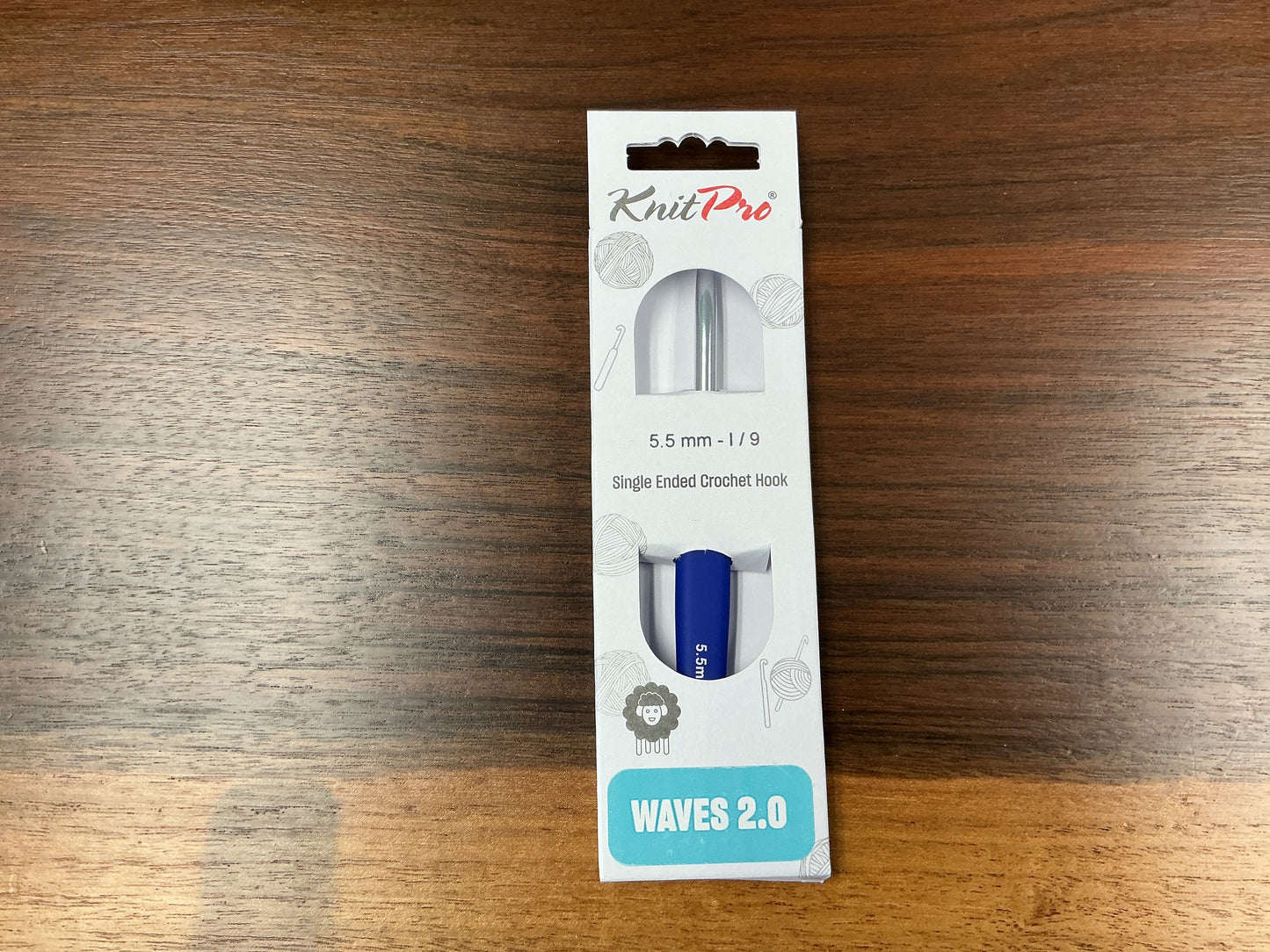 KnitPro Waves 5.5mm-I/9 Crochet Hook