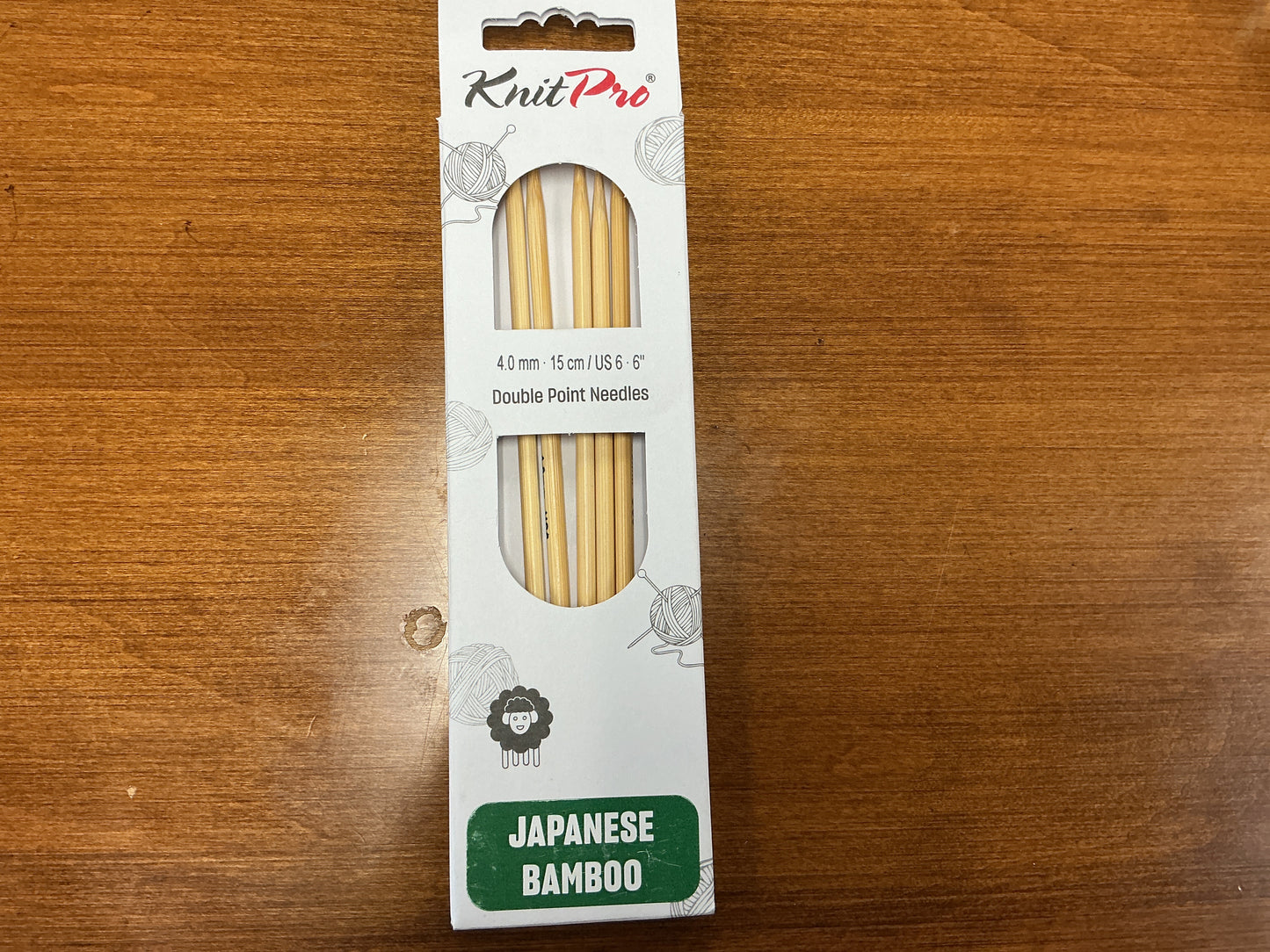 KnitPro 4.0mm, 15cm/US 6, 6” Double Point Needles