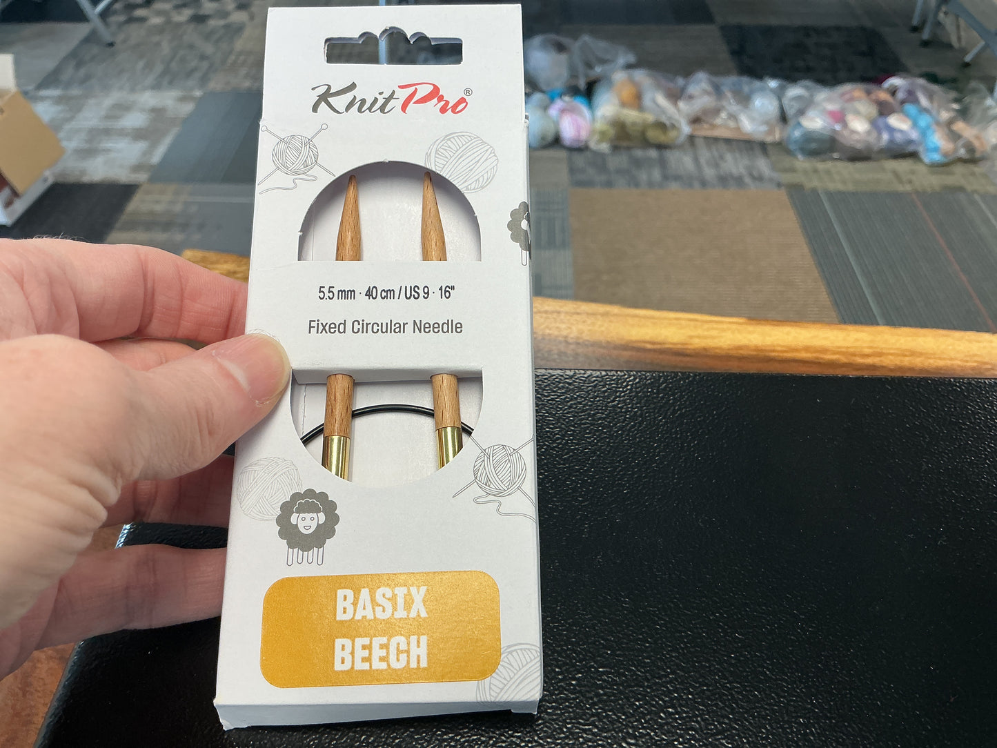Basix Beech knit pro 5.5mm, 16”, US 9 circular needle