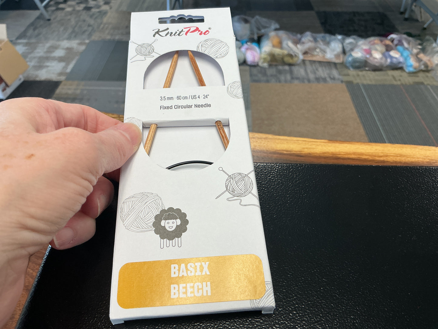 Basix Beech knit pro 3.5mm, 24”, US 4 circular needle