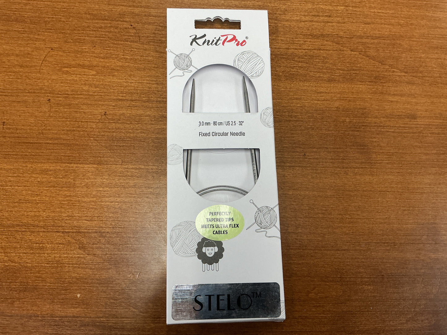 KnitPro 3.0mm, 80cm/US 2.5, 32” Stelo Fixed Circular Needle