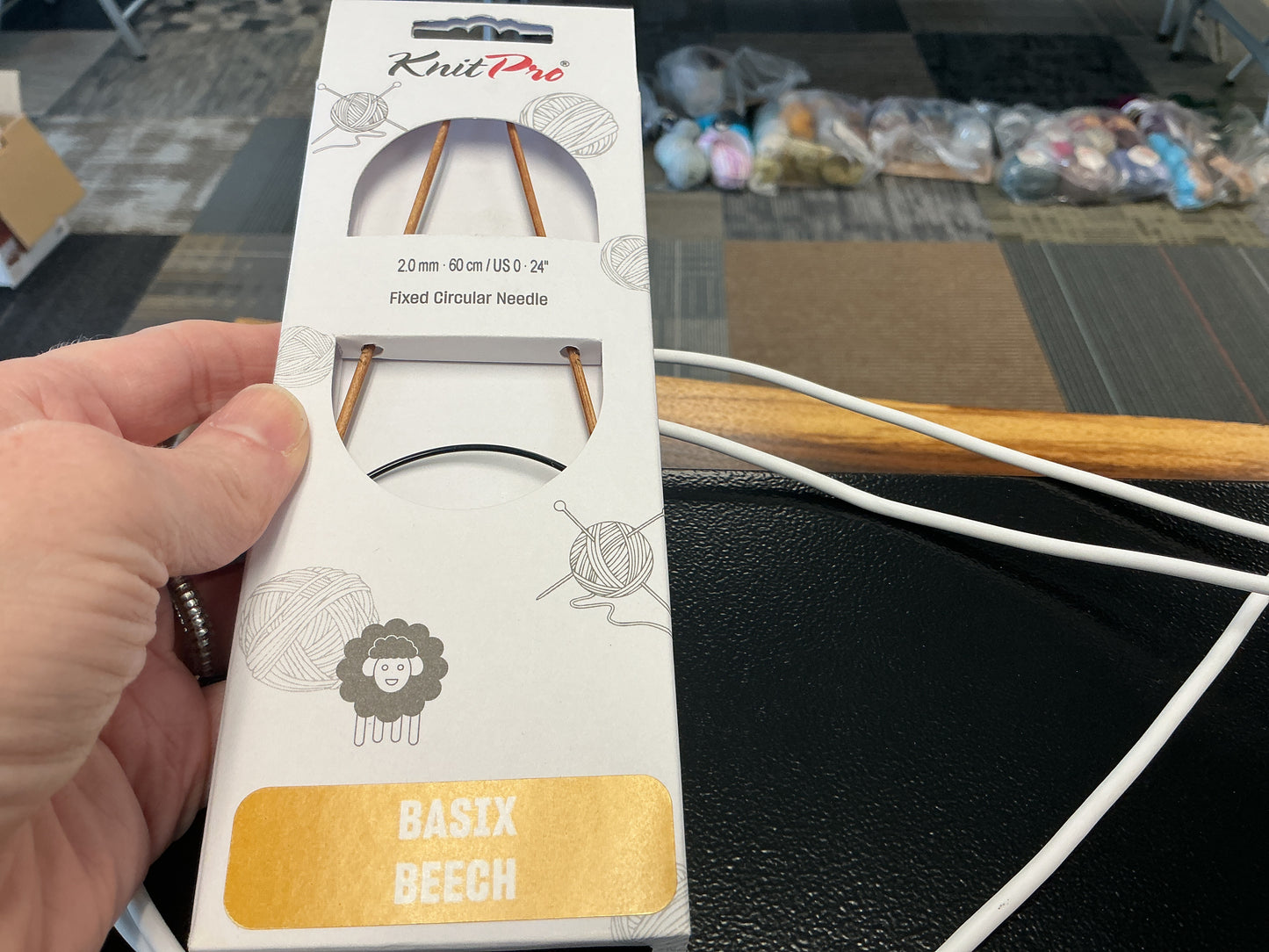 Basix beech knit pro 2mm, 24”, US 0 circular needle