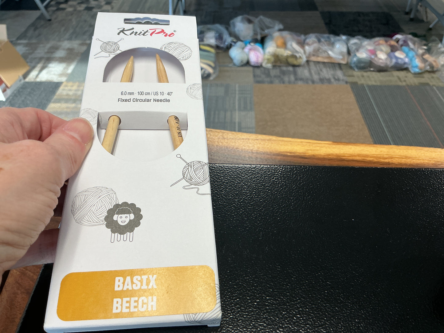 Basix Beech knit pro 6mm, 40”, US 10 circular needle