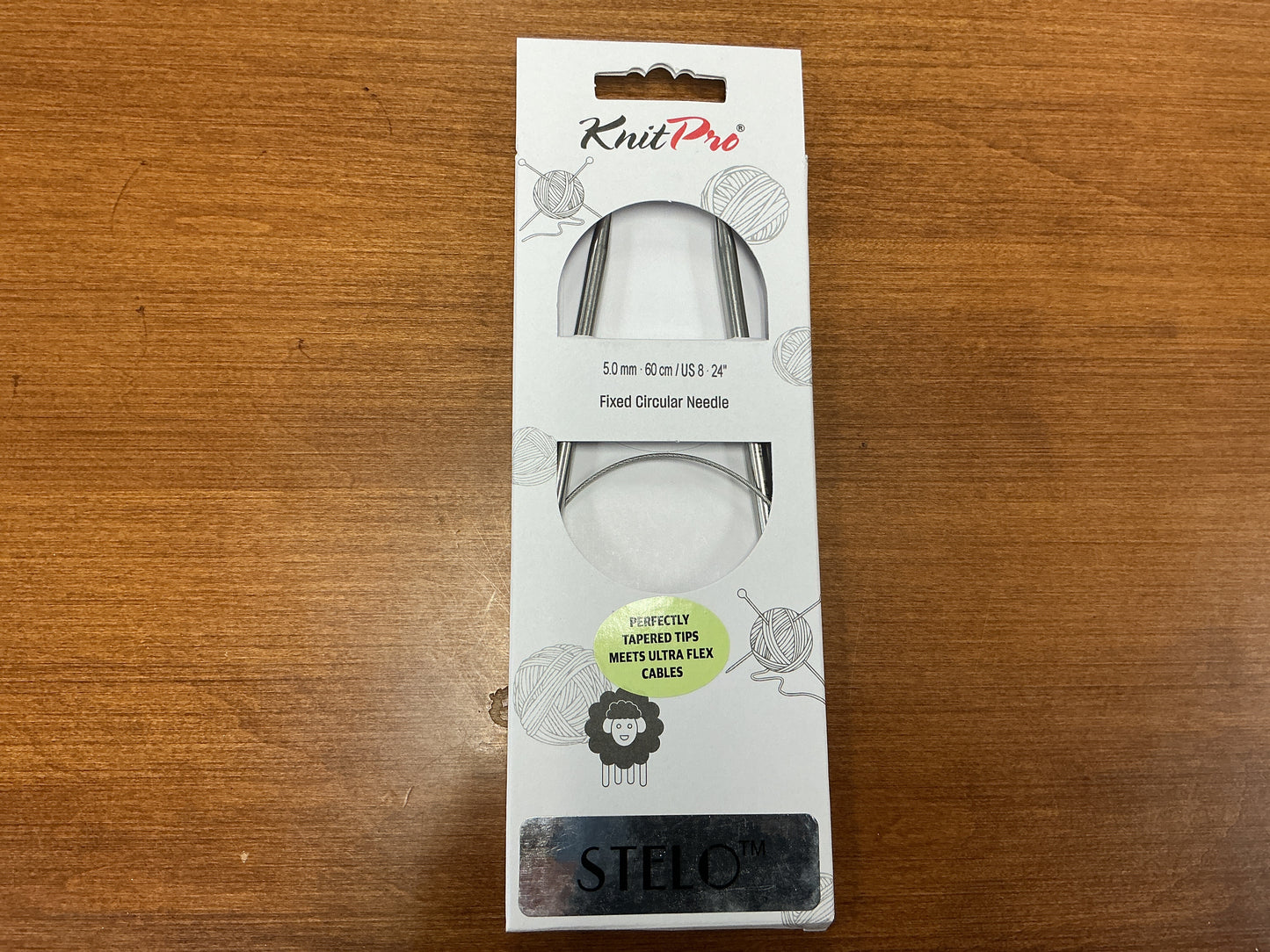 KnitPro 5.0mm, 60cm/US 8, 24” Stelo Fixed Circular Needle