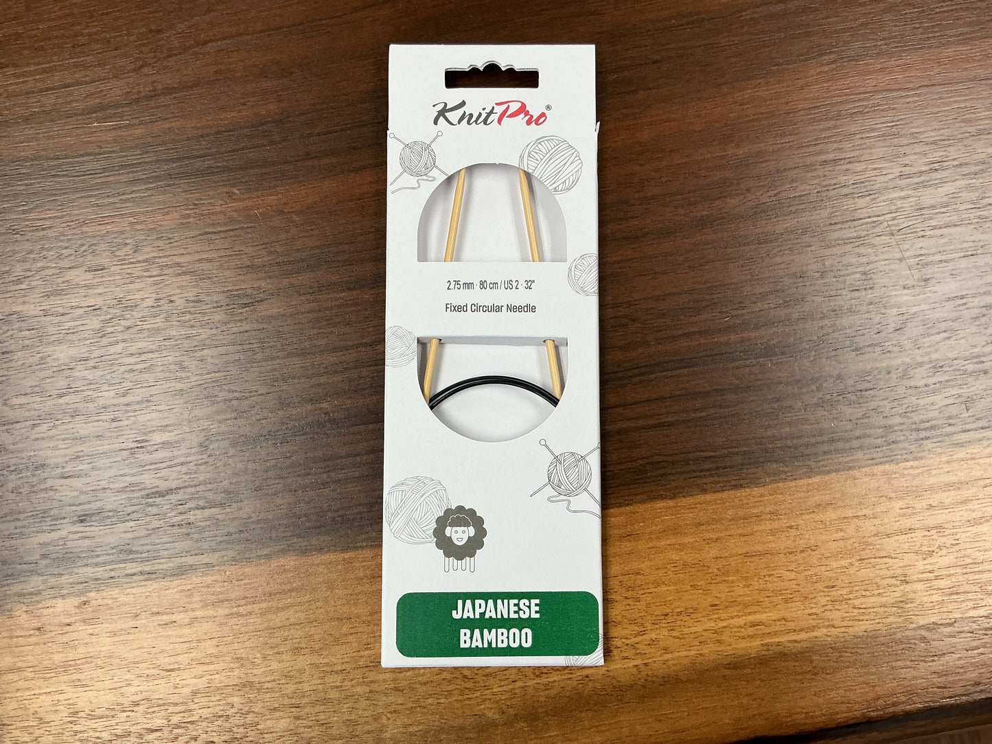 KnitPro Japanese Bamboo 2.75mm-80cm/US 2-32” Circular Needle