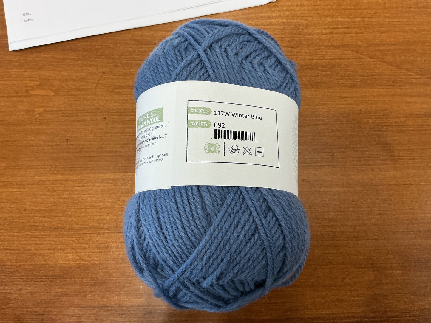 Nature Spun Worsted 117W Winter Blue