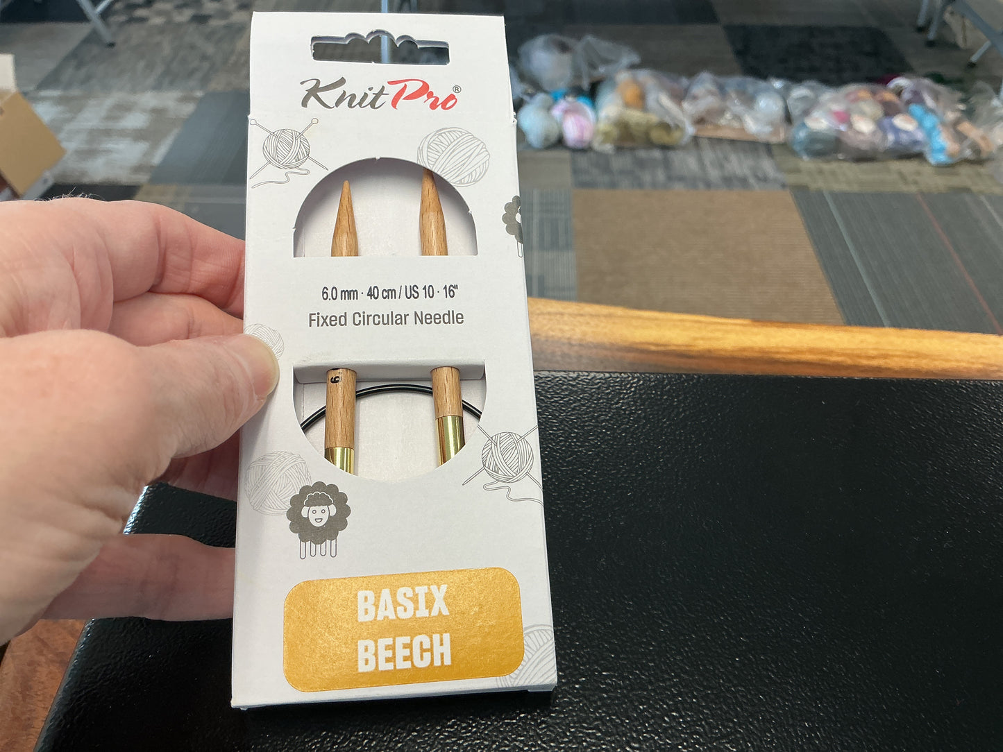 Basix Beech knit pro 6mm, 16”, US 10 circular needle