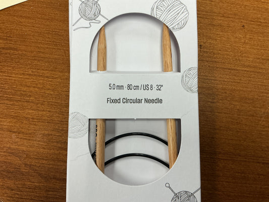 5.0mm, 80cm, US 8, 32” Fixed Circular Needle
