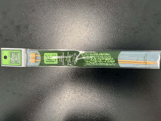 Clover straight knitting needles 2.75mm, 9in