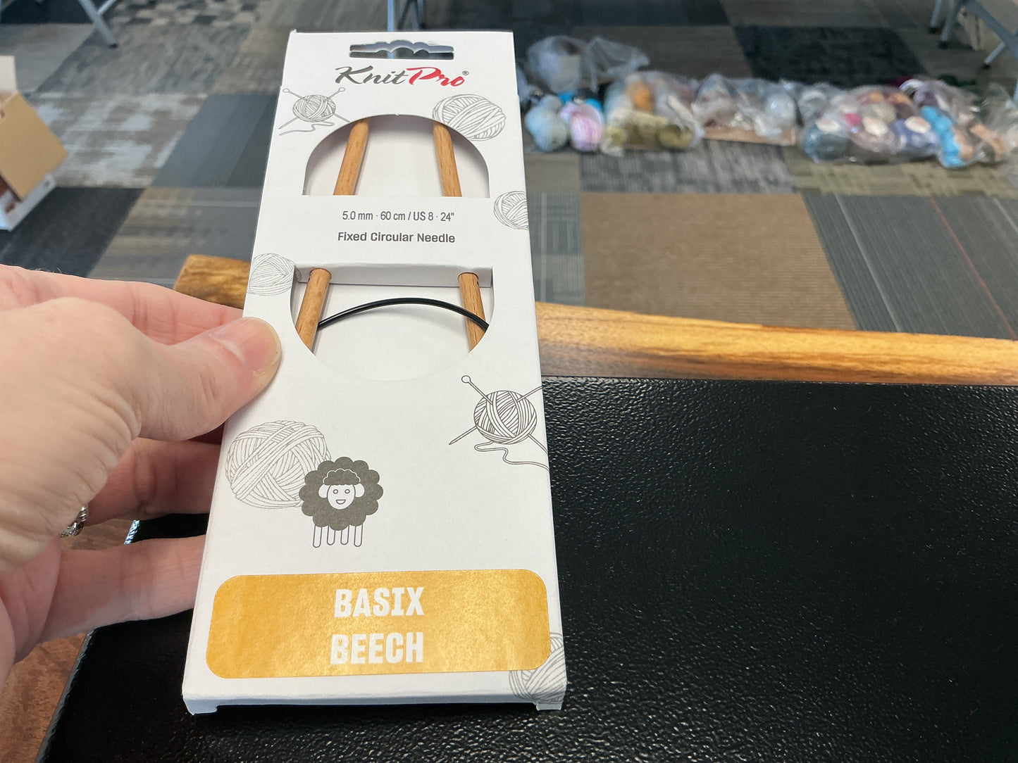Basix beech knit pro 5mm, 24”, US 8 circular needle