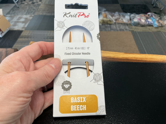 Basix Beech knit pro 2.75mm, 16”, US 2 circular needle