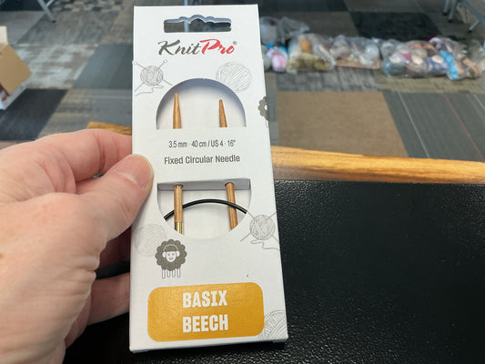 Basix Beech knit pro 3.5mm, 16”, US 4 circular needle
