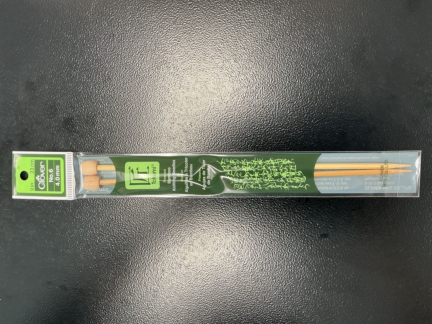 Clover straight knitting needles 4.0mm, 9in