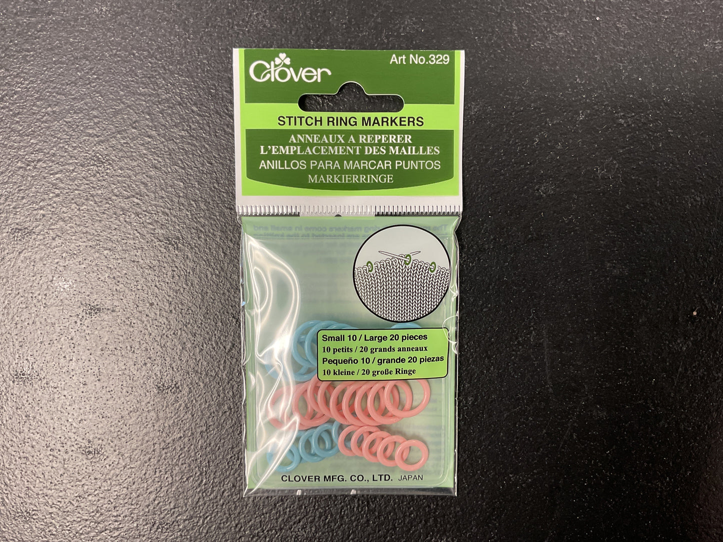 Clover Stitch Markers Ring 329