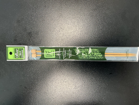 Clover straight knitting needles 3.5mm, 9in