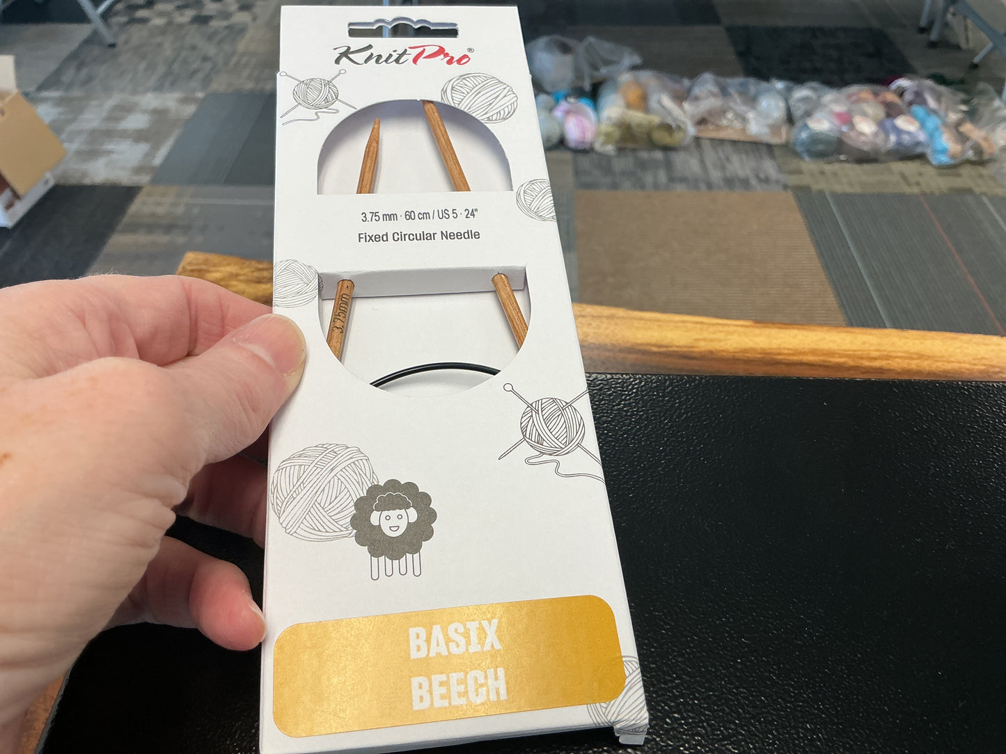Basix Beech knit pro 3.75, 24”, US 5 circular needle