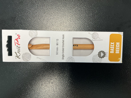 Knit Pro Basix Beech 9mm M/13
