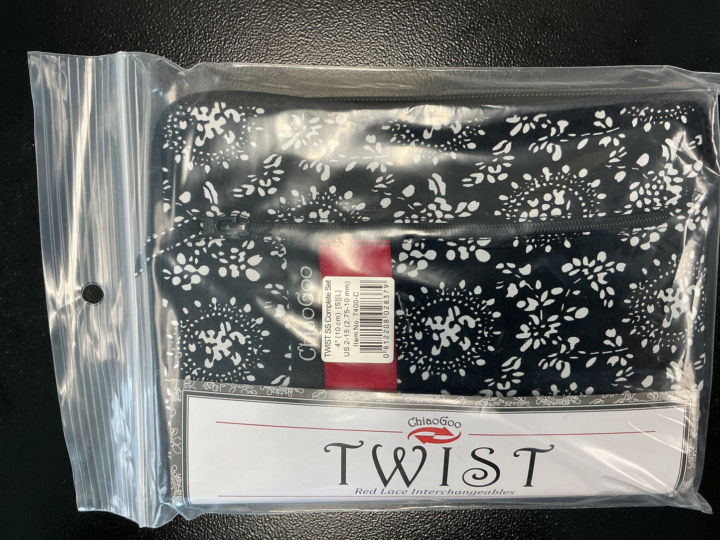 ChiaGoo Twist SS Complete Set interchangeable 4”, 12 cm, US 2-15