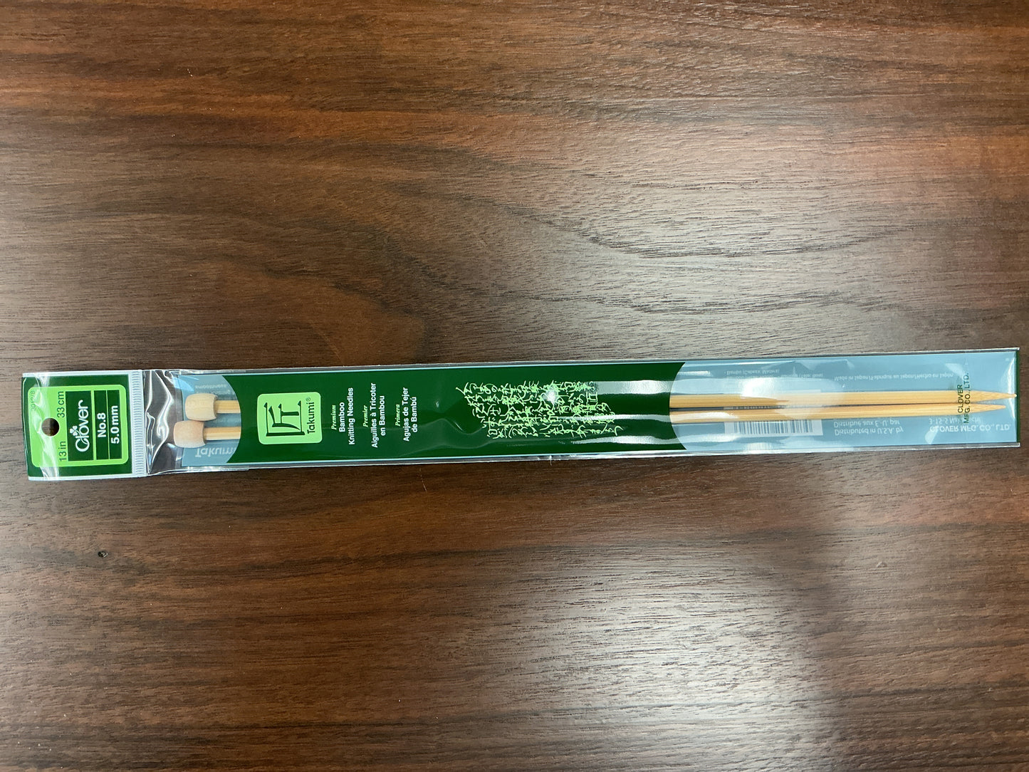 Clover Straight Knitting Needles 5.0mm, 13in