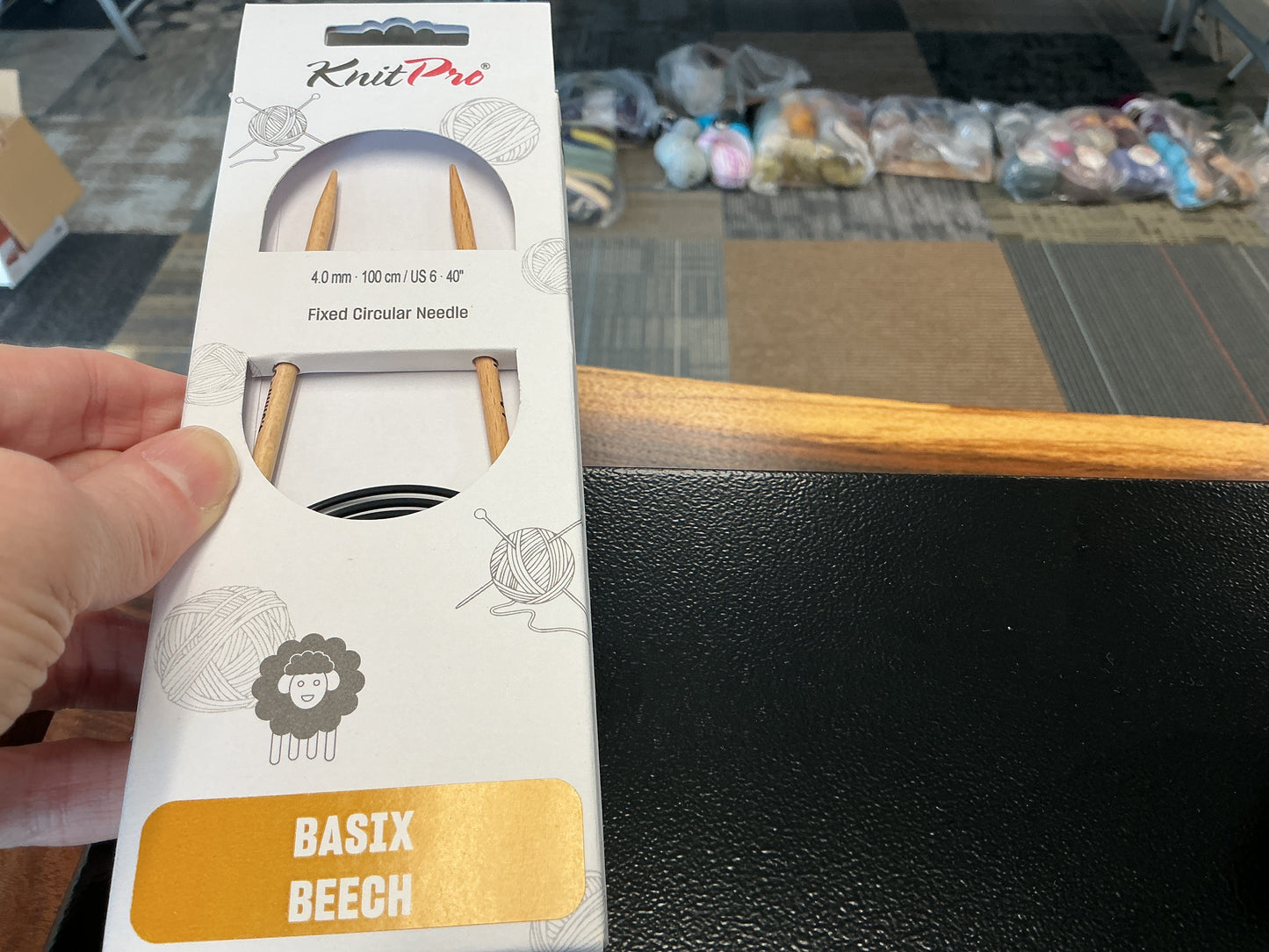 Basix Beech knit pro 4mm, 40”, US 6 circular needle