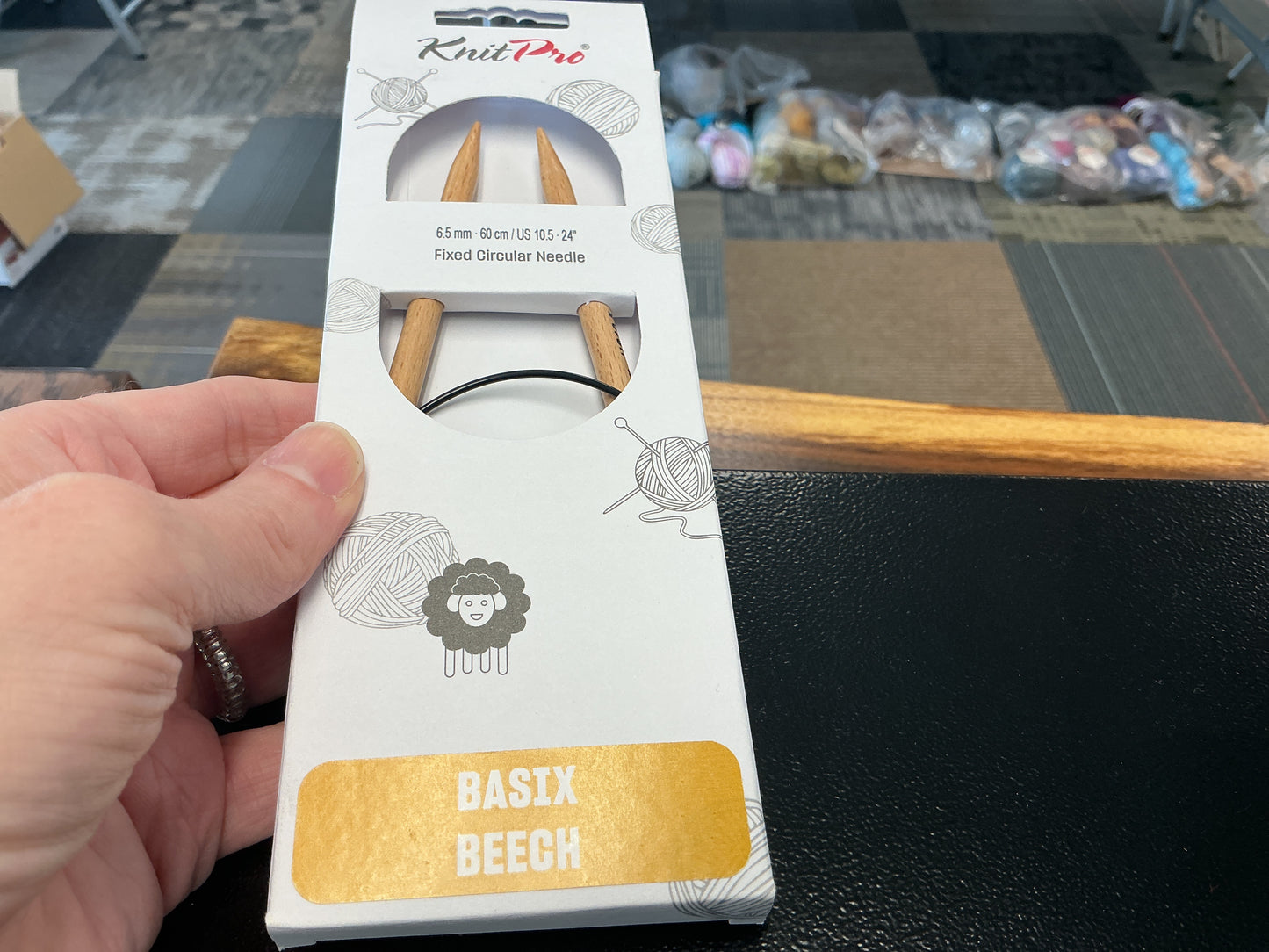 Basix Beech knit pro 6.5mm, 24”, US 10.5 circular needle