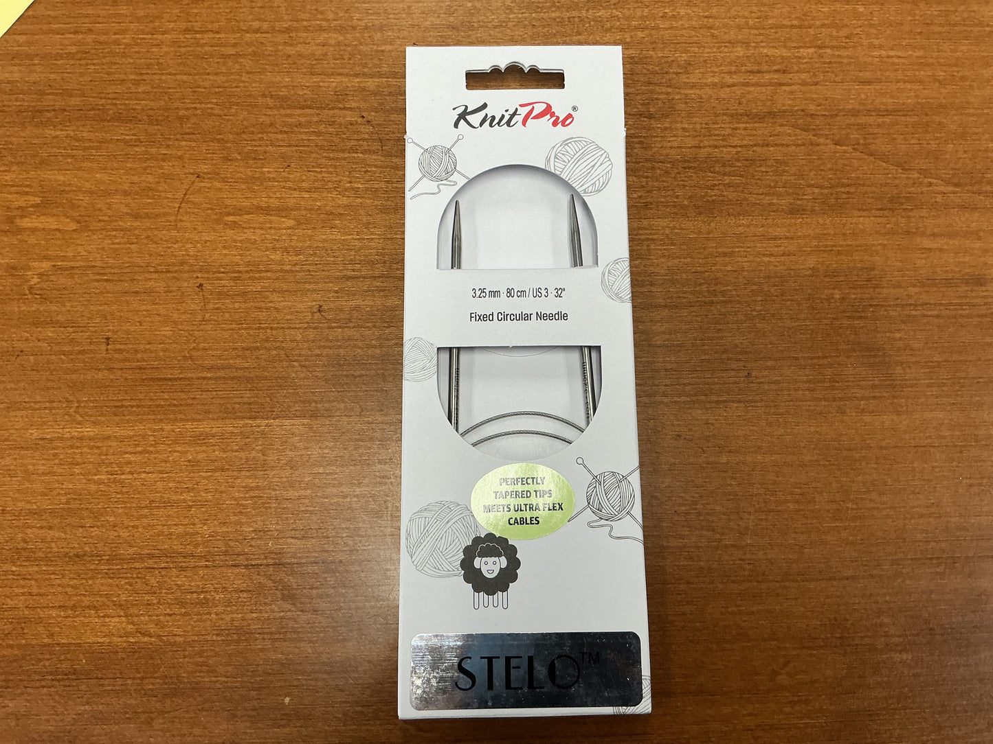 KnitPro 3.25mm, 80cm/US 3, 32” Stelo Fixed Circular Needle