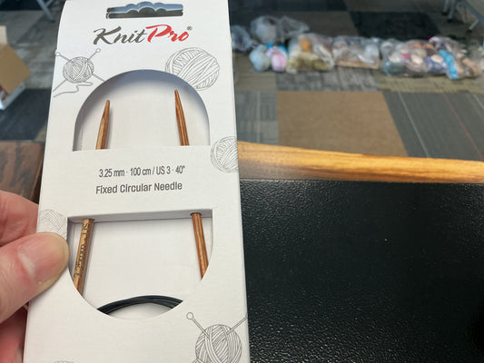 Basix Beech knit pro 3.25, 40”, US 3 circular needle