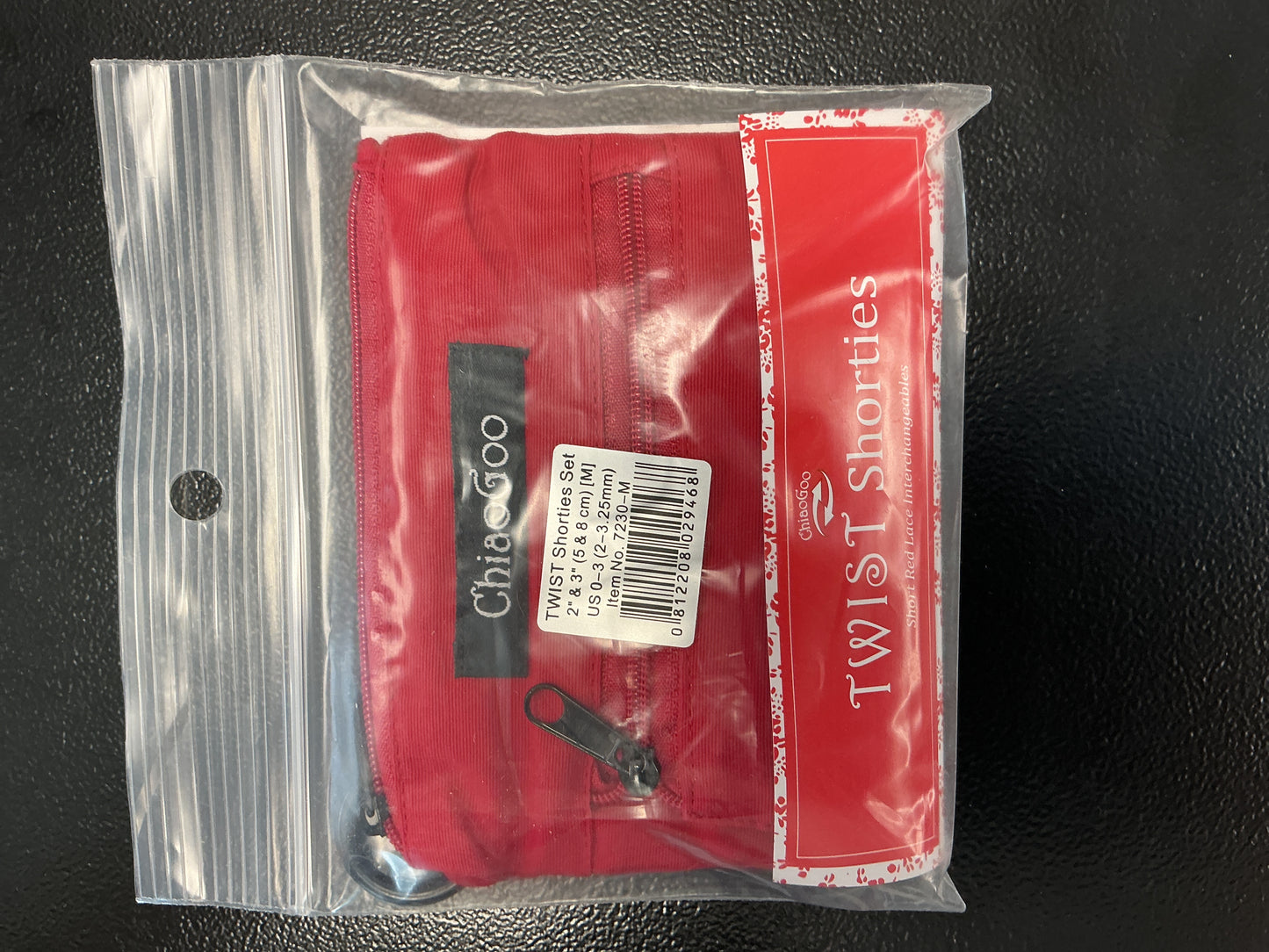 ChiaoGoo Twist Shorties Set, US 0-3, 2” & 3”