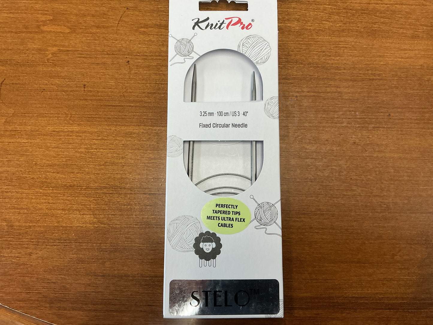 KnitPro 3.25mm, 100cm/US 3, 40” Fixed Circular Needle Stelo