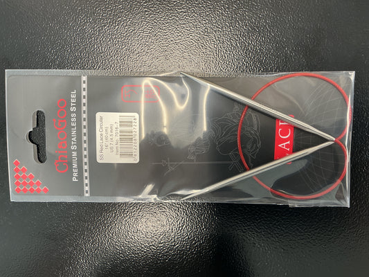 ChiaGoo red lace 16”, US 7 circular needle