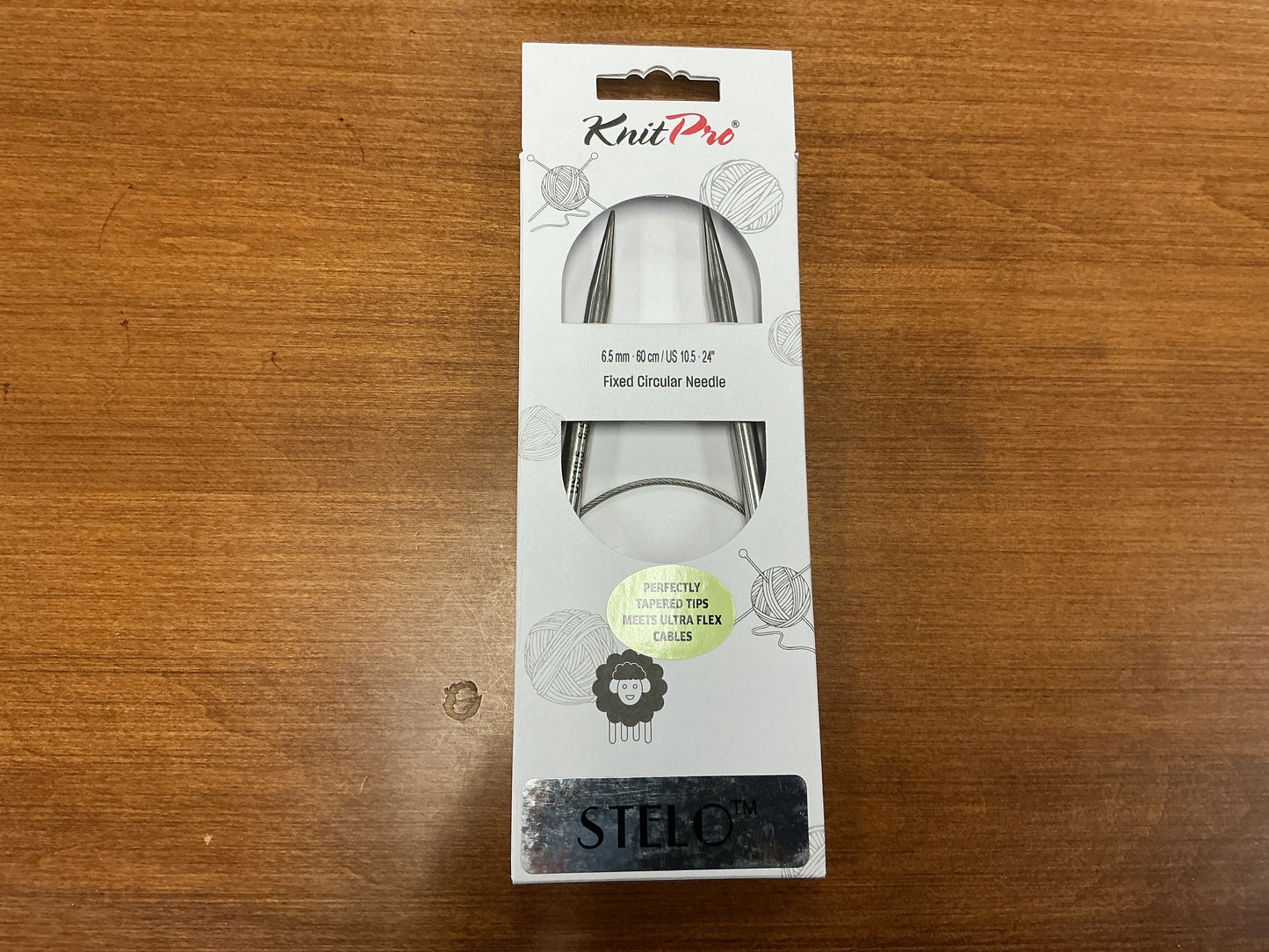 KnitPro 6.5mm, 60cm/US 10.5, 24” Stelo Fixed Circular Needle