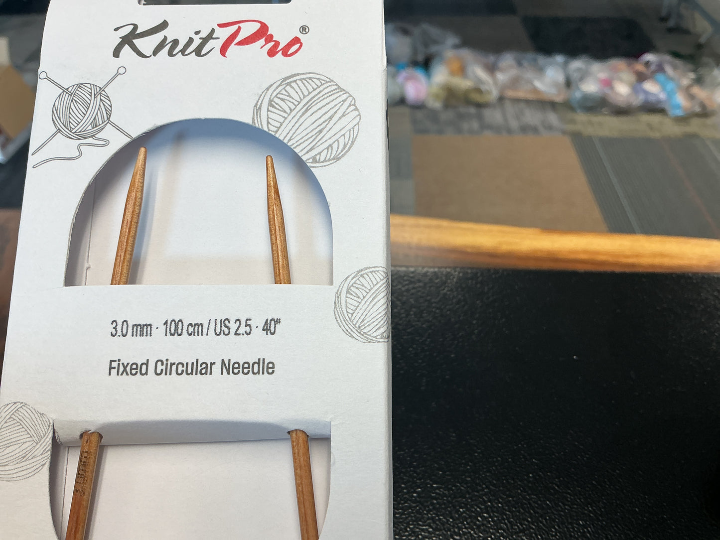 Basix Beech knit pro 3mm, 40”, US 2.5 circular needle