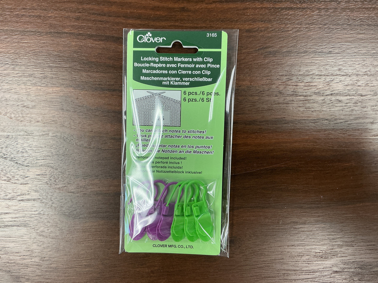 Clover locking stitch markers