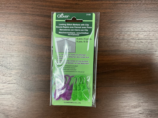 Clover locking stitch markers