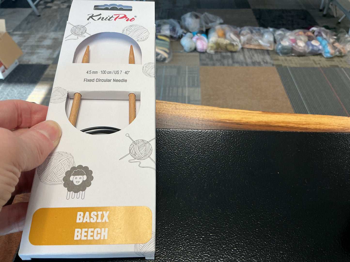 Basix Beech knit pro 4.5mm, 40”, US 7 circular needle