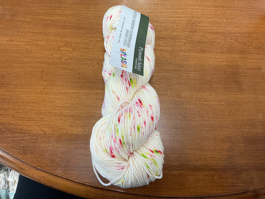 Worsted Merino Superwash Hand Dyed Splash 409 Neon Mix