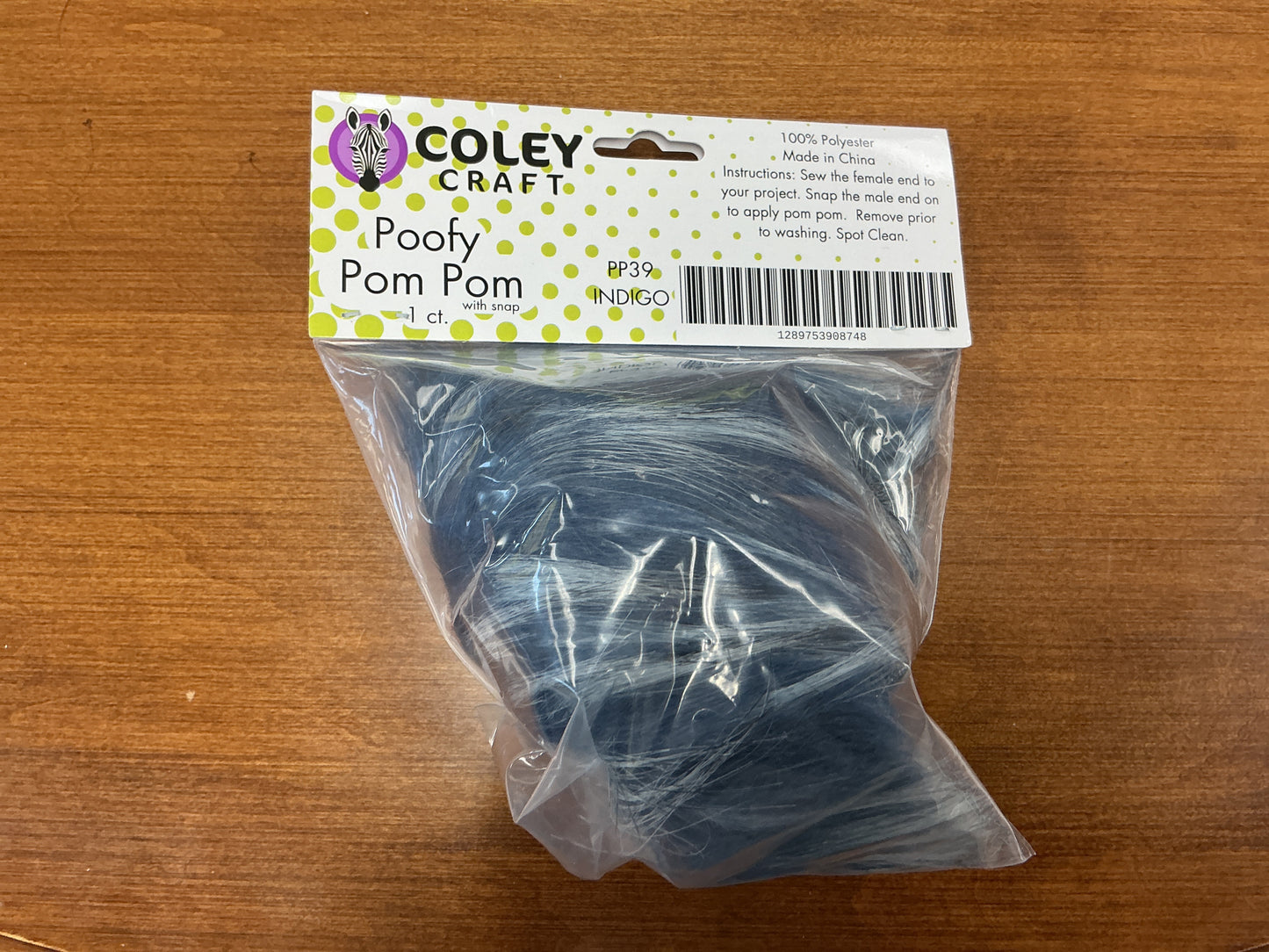 Coley Craft Poofy Pom Pom Indigo