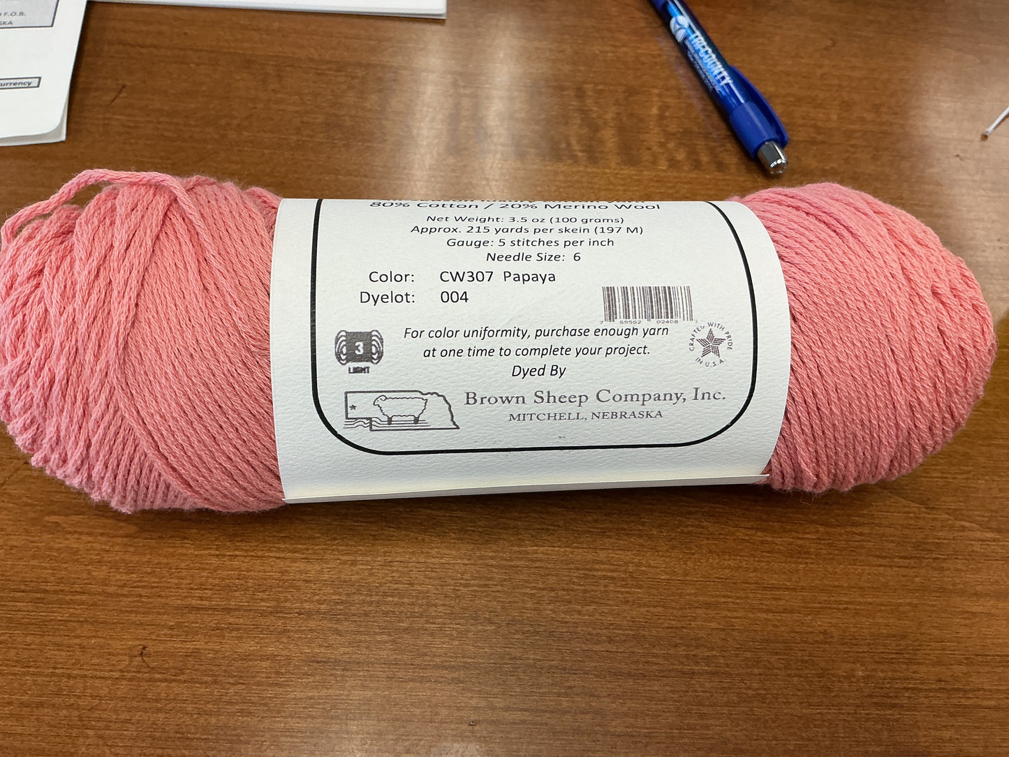Cotton Fleece CW307 Papaya