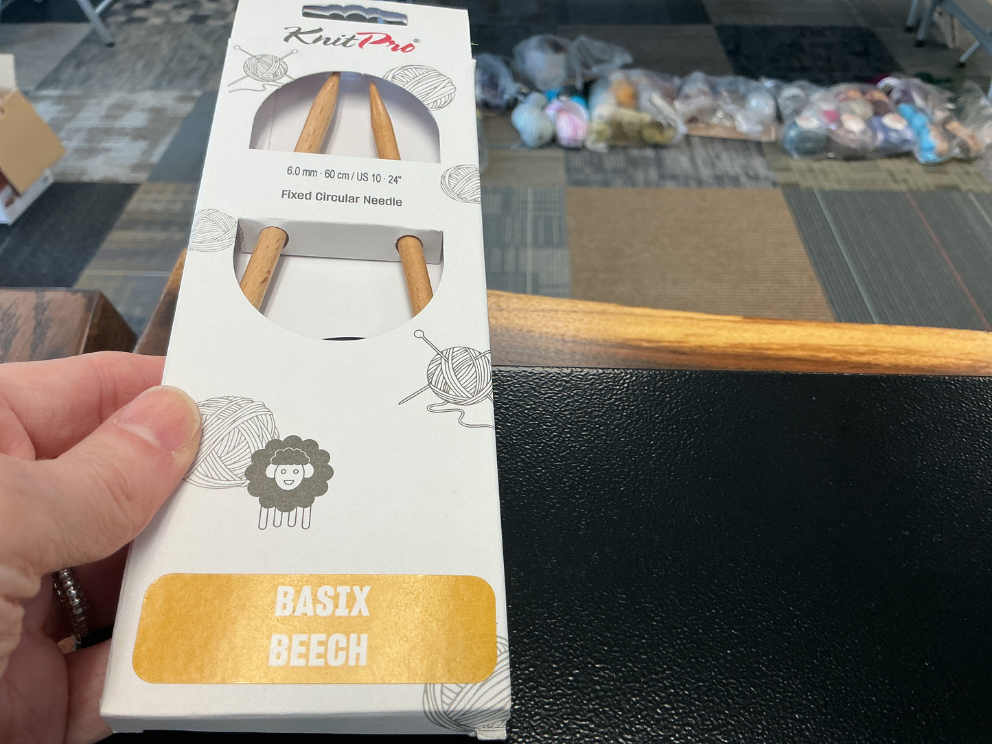 Basix Beech knit pro 6mm, 24”, US 10 circular needle