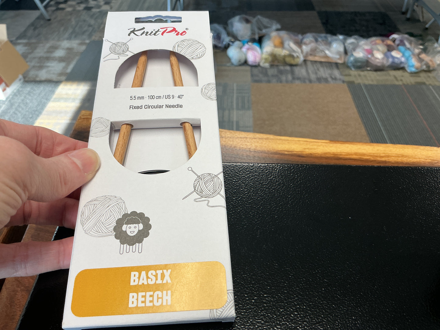 Basix Beech knit pro 5.5mm, 40”, US 9 circular needle