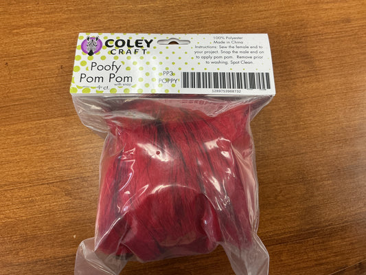 Coley Craft Poofy Pom Pom Poppy