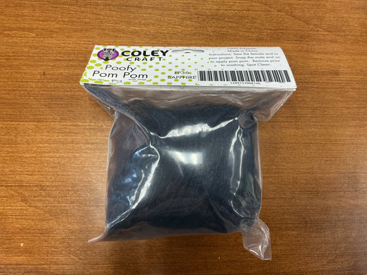 Coley Craft Poofy Pom Pom Sapphire